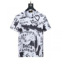 2025新作 半袖Tシャツ プリント ドルチェ ガッバーナコピー 乾きやすい 通気性に優れた ラックスした雰囲気 大好評