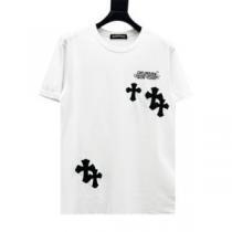 2025新作 レジャー 半袖Tシャツ 着心地満点 クールビズ クロムハーツブランド 偽物 通販 2色可選 コスパ最高のプライス
