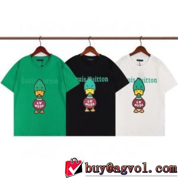 3色可選 大好評 ラウンドネック プリント 半袖Tシャツ 自分らしいスタイリング 肌に密着 2026新作 ルイ ヴィトンコピー ブランド