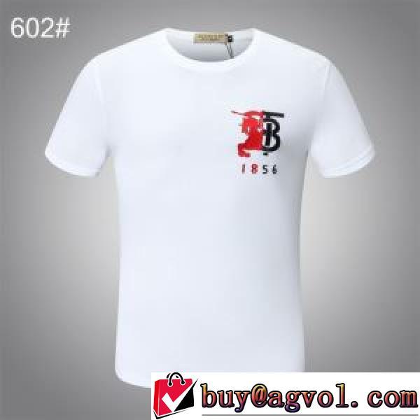2026新作 バリエーションに富む バーバリーコピーブランド 半袖Tシャツ  使い勝手抜群 高品質 人気 2色可選 刺繍鹿の子 逸品