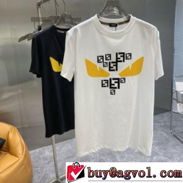 豊富なサイズ 2色可選 フェンディスーパーコピー 2026新作 優しいフィット感 半袖Tシャツ 超目玉 プリント レジャー