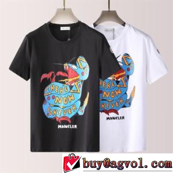 2色可選 高品質 海外セレブ愛用 大花プリント 2026新作 ラウンドネック 半袖Tシャツ 自然な肌触り モンクレールブランド コピー