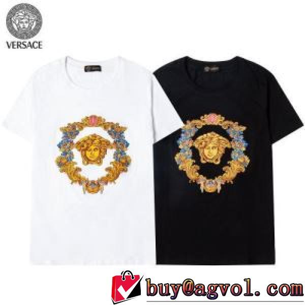 半袖Tシャツ 2色可選 ヴェルサーチスーパーコピー 2026新作 人気商品登場 レジャー 吸汗性に優れ
