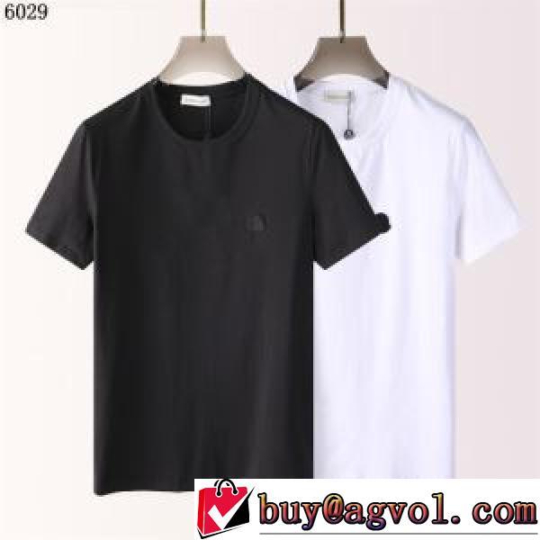 長く愛用できる 2色可選 ラウンドネック 半袖Tシャツ モノクロ 使い勝手抜群 モンクレールコピー ブランド 2026新作