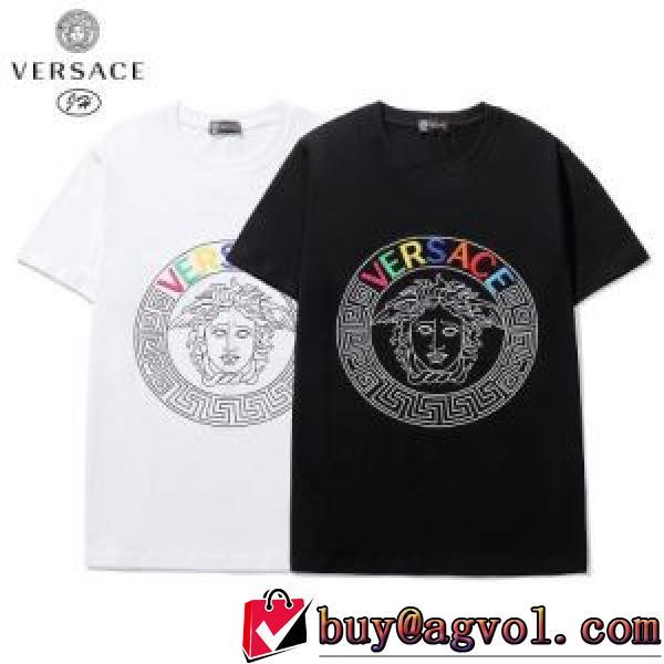カッコいい印象を付ける 半袖Tシャツ 落ち着いた質感 オリジナル 2色可選 ヴェルサーチブランドスーパーコピー 2026新作
