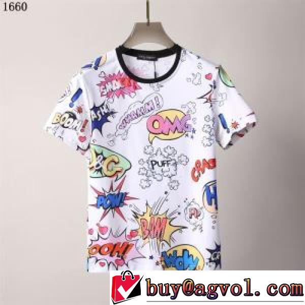 人気ブランド プリント オリジナル 肌に馴染みやすい 半袖Tシャツ ドルチェ&ガッバーナブランド コピー 2026新作