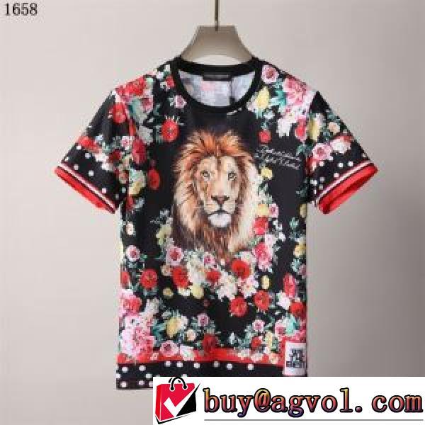 人気販売中 レジャー プリント ドルチェ&ガッバーナブランド 偽物 通販 半袖Tシャツ 自分らしいスタイリング 2026新作