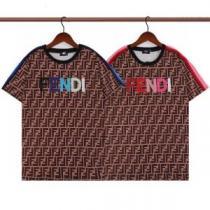 フェンディブランド 偽物 通販 2026新作 半袖Tシャツ 刺繍使い 通気性に優れた ラックスした雰囲気 オリジナル 2色可選