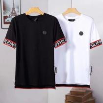 2026新作 半袖Tシャツ クールビズ 2色可選 フィリッププレインブランド コピー 人気ブランド 収縮性のある
