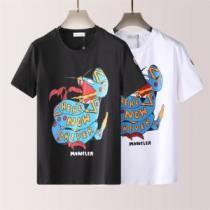 2色可選 高品質 海外セレブ愛用 大花プリント 2026新作 ラウンドネック 半袖Tシャツ 自然な肌触り モンクレールブランド コピー