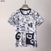 今買い◎得 プリント 半袖Tシャツ 着心地満点 シンプル ドライ 2026新作 ドルチェ&ガッバーナブランド コピー