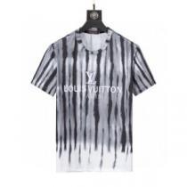 半袖Tシャツ ストライプ 収縮性のある 使い勝手抜群 2025新作 ルイ ヴィトンブランド 偽物 通販 風合いが出る