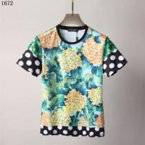 ドルチェ&ガッバーナブランド コピー 柔らかい手触り カラーラインナップ ラウンドネック プリント 半袖Tシャツ 2026新作