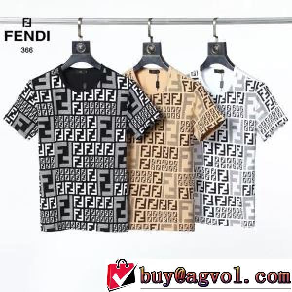 フェンディブランド コピー人気定番2026 FENDIコピーブランド 吸汗性に優れ 半袖Tシャツ2026最新入荷