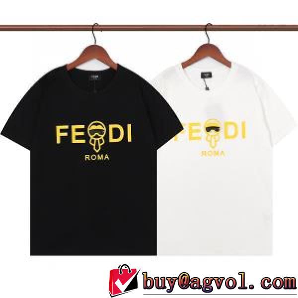 肌触り柔らかく フェンディブランド コピー 2026年春夏新作 半袖Tシャツ FENDIスーパーコピー 激安 コーデに合わせ
