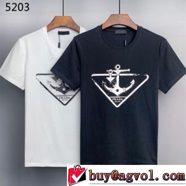 欧米韓流/雑誌  プラダスーパーコピー 激安 袖Tシャツ2026年春夏新作 PRADAブランドコピー 優れた弾力性