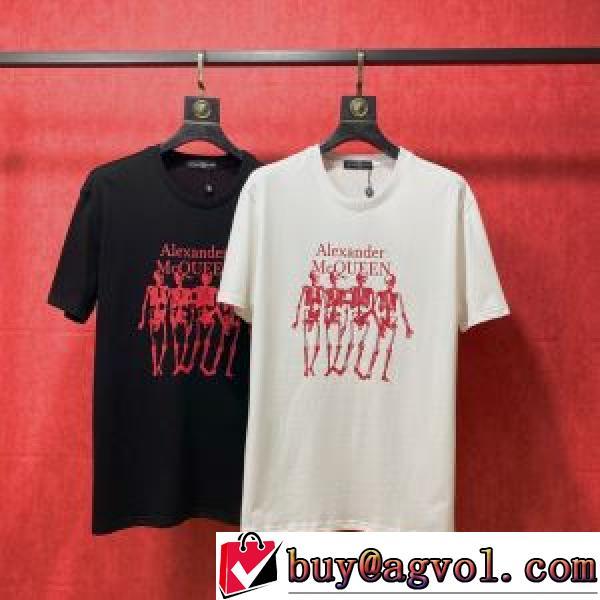 肌に馴染みやすい2026年春夏新作 半袖Tシャツアレキサンダー マックイーンスーパーコピー 艶は無く alexander mcqueenブランド コピー