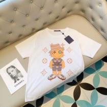 上質 大人気！半袖Tシャツ人気定番2025 LOUIS VUITTONスーパーコピー 激安 2色可選 ルイ ヴィトンブランド 偽物 通販