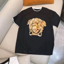2026春夏季超人気 ヴェルサーチスーパーコピー半袖Tシャツ VERSACEコピー ブランド 優れた弾力性 ヴェルサーチコピー ブランド