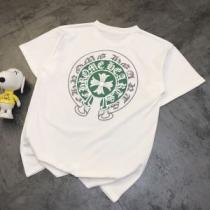 吸汗速乾 2026最新入荷クロムハーツスーパーコピー半袖Tシャツ配色切替CHROME HEARTSスーパーコピー ブランド