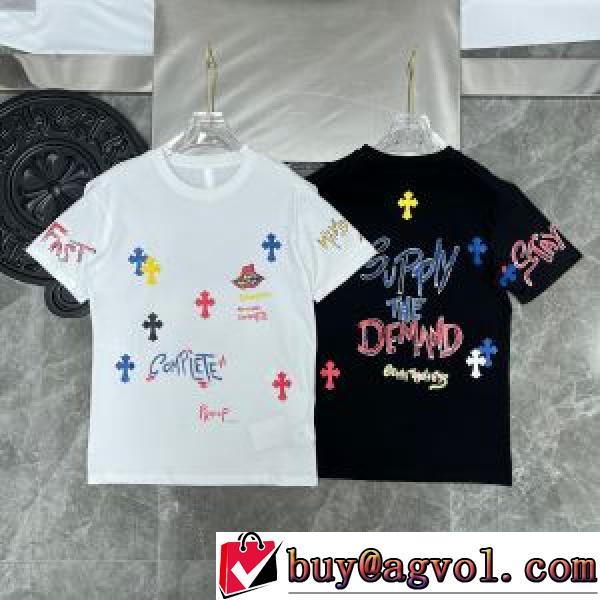 半袖Tシャツ 2026春夏 クロムハーツブランド コピー 人気雑誌掲載 プリント 自分らしいスタイリング 2色可選