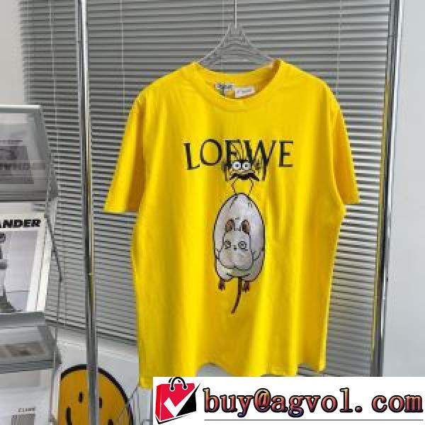 ロエベブランド 偽物 通販 人気 ランキング 2026春夏 半袖Tシャツ ラウンドネック レジャー 快適な着心地 