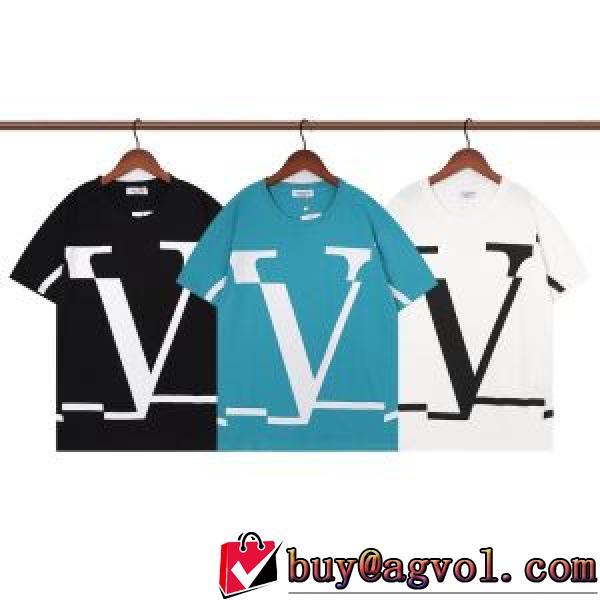 プリント 半袖Tシャツ ヴァレンティノブランド コピー 今からの季節にピッタリ！2026春夏 カジュアル 着回し度抜群 3色可選
