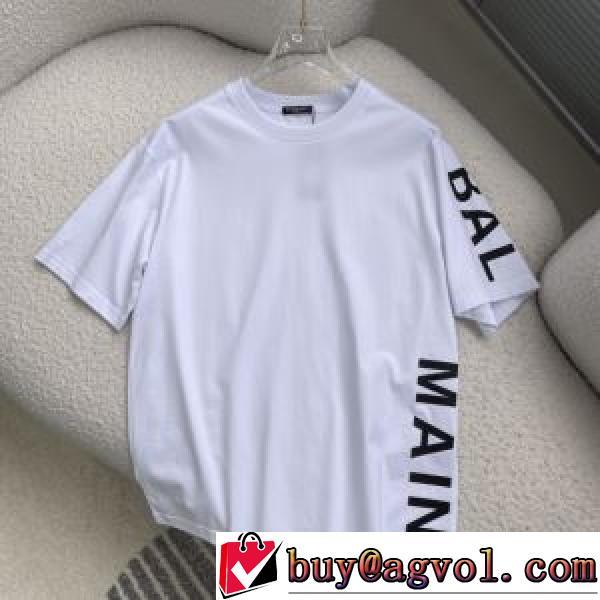 半袖Tシャツ 2026春夏 4色可選 柔らかい手触り 存在感のある 乾きやすい 通気性に優れた バルマンブランドスーパーコピー