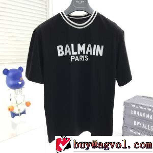 着回し度抜群 デザイン性の高い バルマンスーパーコピー 激安 2色可選 カジュアル 半袖Tシャツ ラックスした雰囲気 2026春夏