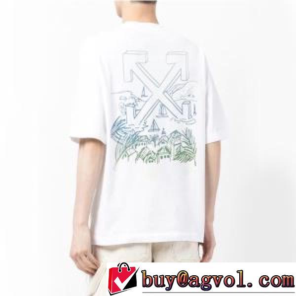 OFF-WHITE オフホワイトブランド コピー 男女兼用 2026春夏 おすすめ/オススメ 半袖Tシャツ ラックスした雰囲気 気軽にカジュアルに使える