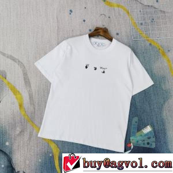自分らしいスタイリング デザイン性の高い ラウンドネック 半袖Tシャツ OFF-WHITE オフホワイト偽物ブランド 大注目！2026春夏 男女兼用