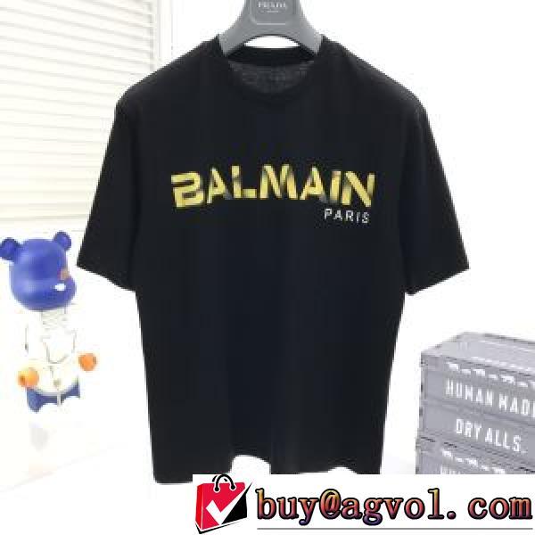 バルマンブランド コピー 2026春夏 人気雑誌掲載 自分らしいスタイリング 半袖Tシャツ 高品質 2色可選
