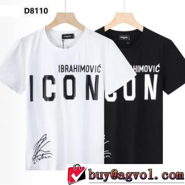 半袖Tシャツ カジュアル 高品質 気軽にカジュアルに使える 2025春夏 2色可選 DSQUARED2ブランド 偽物 通販
