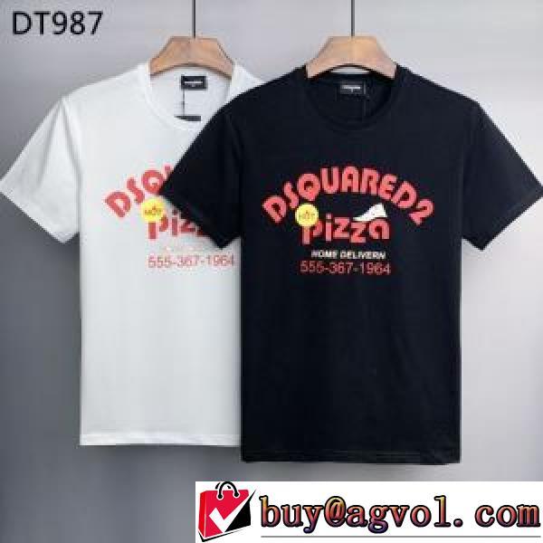 2026春夏 ラックスした雰囲気 吸汗性に優れ 着回し度抜群 半袖Tシャツ ディースクエアードブランドコピー 2色可選