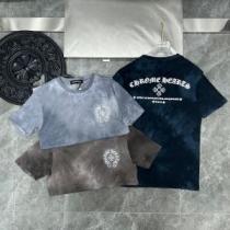 ムダな装飾を排したデザイン 半袖Tシャツ 2026春夏 3色可選 クロムハーツブランド 偽物 通販 快適な着心地