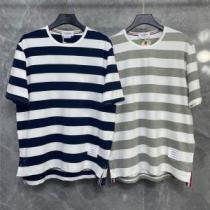 チェック 半袖Tシャツ 人気雑誌掲載 優しいフィット感 トムブラウンコピーブランド 2026春夏 3色可選 夏ファッションのマストアイテム