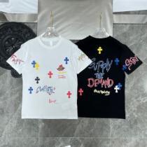 半袖Tシャツ 2026春夏 クロムハーツブランド コピー 人気雑誌掲載 プリント 自分らしいスタイリング 2色可選