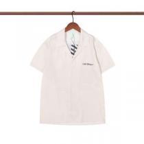 OFF-WHITE オフホワイトコピー ブランド ボタンダウン 半袖シャツ 2026春夏 高評価の人気品 カジュアル