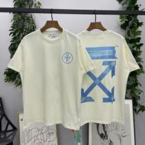男女兼用 半袖Tシャツ ラックスした雰囲気 カッコいい印象を付ける 大好評♪ 2026春夏 OFF-WHITE オフホワイトコピーブランド