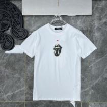 半袖Tシャツ お洒落自在 柔らかい手触り 2026春夏 2色可選 クロムハーツブランド コピー 通気性に優れた