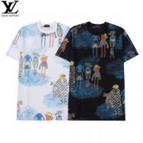 2色可選 ラウンドネック 半袖Tシャツ 個性的なデザイン 流行に関係なく長年愛用できる 2026春夏 ルイ ヴィトンコピーブランド 