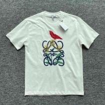 2026春夏 ラウンドネック 半袖Tシャツ 絶対オススメ♡  着回し度抜群 2色可選 お洒落に魅せる ロエベブランドスーパーコピー