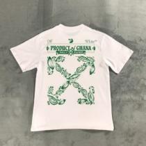 追跡あり☆入手困難 2026春夏 着回し度抜群 ラウンドネック 半袖Tシャツ 肌に馴染みやすい 2色可選 OFF-WHITE オフホワイトブランド コピー