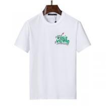 落ち着いた感覚 プリント 半袖Tシャツ お洒落に魅せる 2026春夏 柔らかい手触り ルイ ヴィトンブランドスーパーコピー