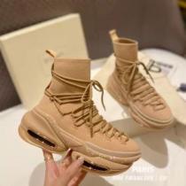 お洒落な存在感 ハイトップシューズ バルマンブランド 偽物 通販 厚底 レースアップシューズ オリジナル お洒落に魅せる 2026新作 2色可選