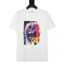 ファッション 人気 2026春夏 シュプリームブランド コピー 半袖Tシャツ ラウンドネック  Supreme Stack Tee 22ss 通気性に優れた 2色可選 デザイン性の高い