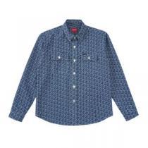 スタイリッシュな印象 ジャケット シュプリームコピー コーデに合わせやすい Supreme FW21 Week 7Monogram Denim Shirt 2026新作 機能性・耐久性抜群 デザイン性の高い 2色可選
