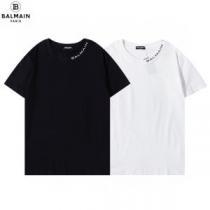 自然な肌触り 着回し度抜群 2色可選 バルマンコピーブランド 2026春夏 ランキング商品 半袖Tシャツ 高品質