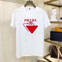 スタイリッシュな印象 半袖Tシャツ デザイン性の高い 2026春夏 2色可選 着回し度抜群 プラダブランド 偽物 通販