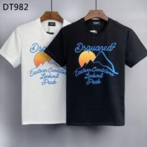半袖Tシャツ 2色可選 通気性に優れた 大人気再登場 収縮性のある ディースクエアードコピーブランド 2026新作
